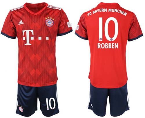 Bayern Munchen #10 Robben Home Soccer Club Jersey - Click Image to Close